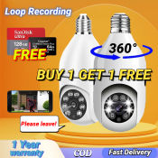 v380 Pro Wifi Bulb CCTV Camera - Buy 1 Get 1