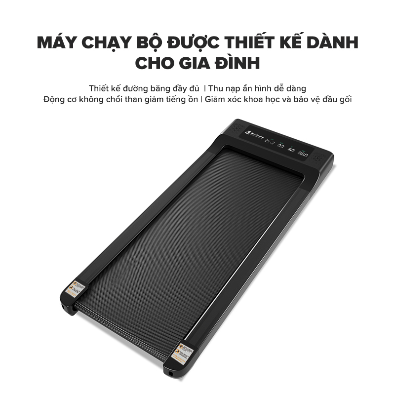 Romoss EvoWave Máy chạy bộ thể dục thông minh Dòng FB 150, Máy Chạy Bộ Sử Dụng Điện Treadmill -2HP chống rung lắc , Tốc Độ 1-8km/h , độ bền độ bền cao Chỉ sử dụng tại nhà
