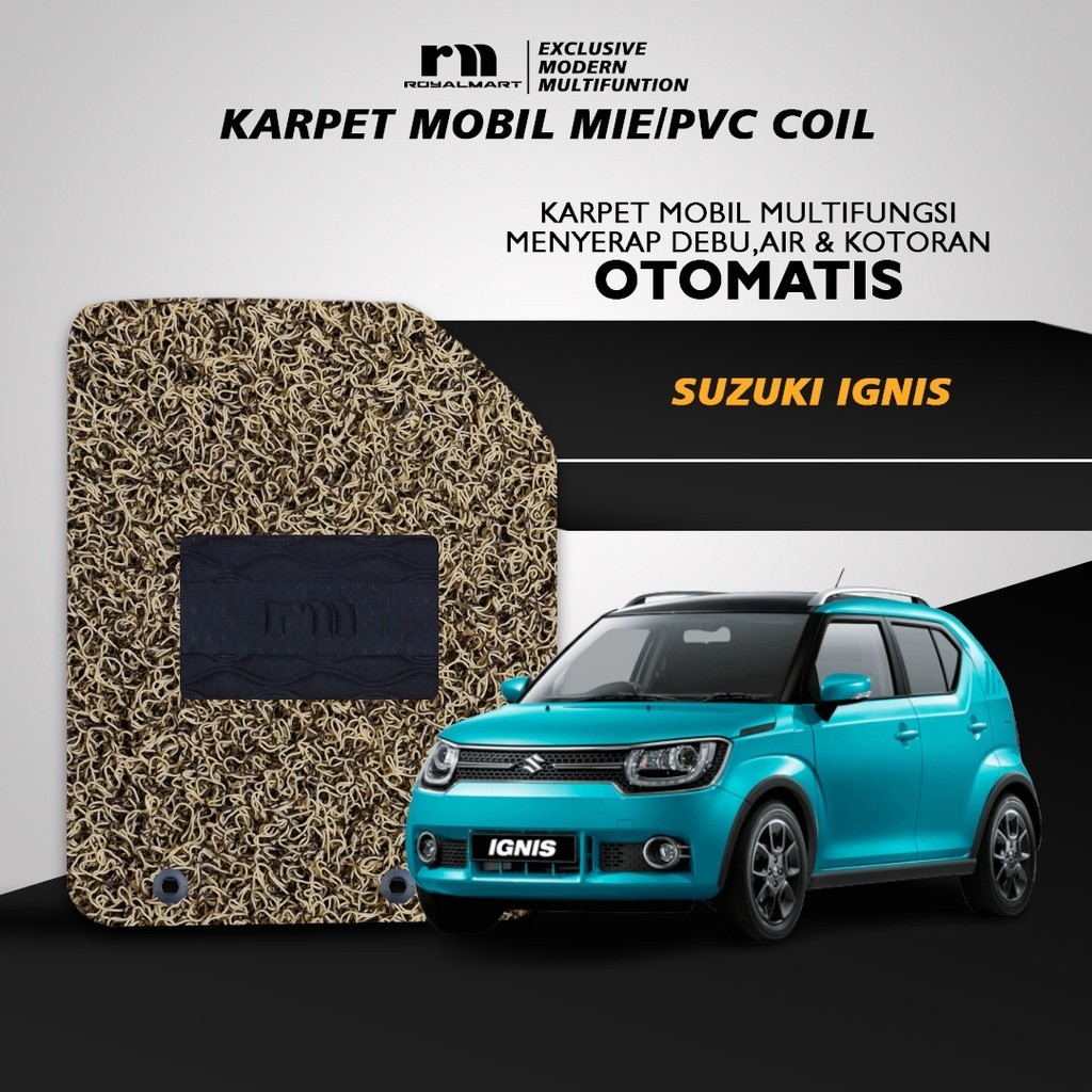 Royal Mart - Karpet Mobil SUZUKI IGNIS 2017 NON BAGASI 2 WARNA/Carpet Mie Bihun Premium Keset PVC Anti Slip Aksesoris Interior Mobil Harga 791,248 rupiah*Gratis Ongkir