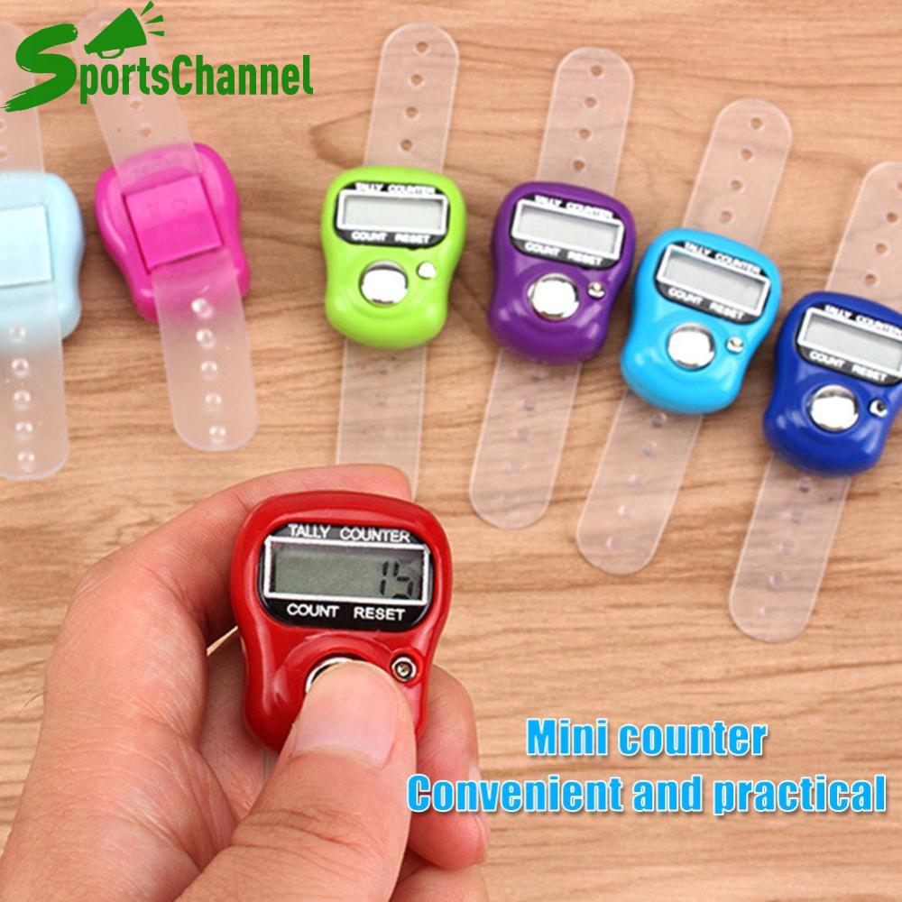 Điện tử máy đếm cầm tay Vòng LED xách tay kỹ thuật số hàng kiểm đếm Pedometer