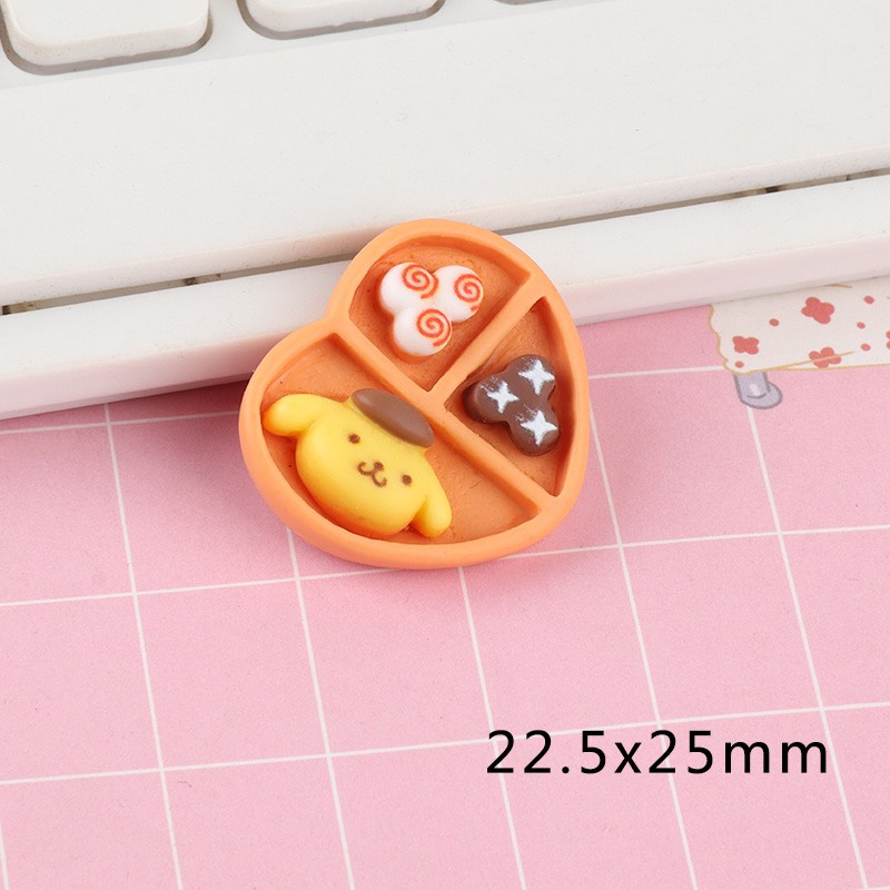 Charm (C764) slime/ Dụng Cụ Charm Trang Trí Mô Hình Set Bento Hình Thú Xinh Xắn - Giá 1 charm