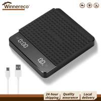 【Free Shipping】 Digital Coffee Scale with Timer Rechargeable 3kg Capacity Precise 0.1g Measurement for Home Baristas