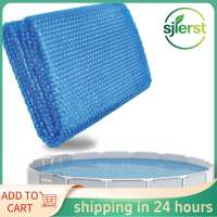 sjlerst Swimming Pool Cover Warm Keeping Solar Pool Cover Blue for Yard