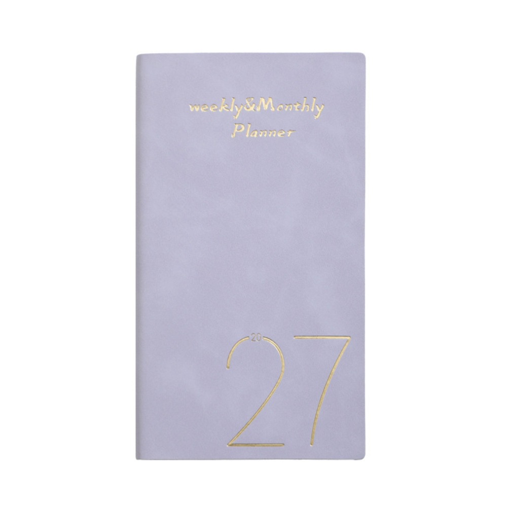 COUPLECOL English 2027 Schedule Planner Notepad A6 Wear-resistant To-do List Notebook Time Organizer Thick Paper Personal Schedule Journal School Office Supplies