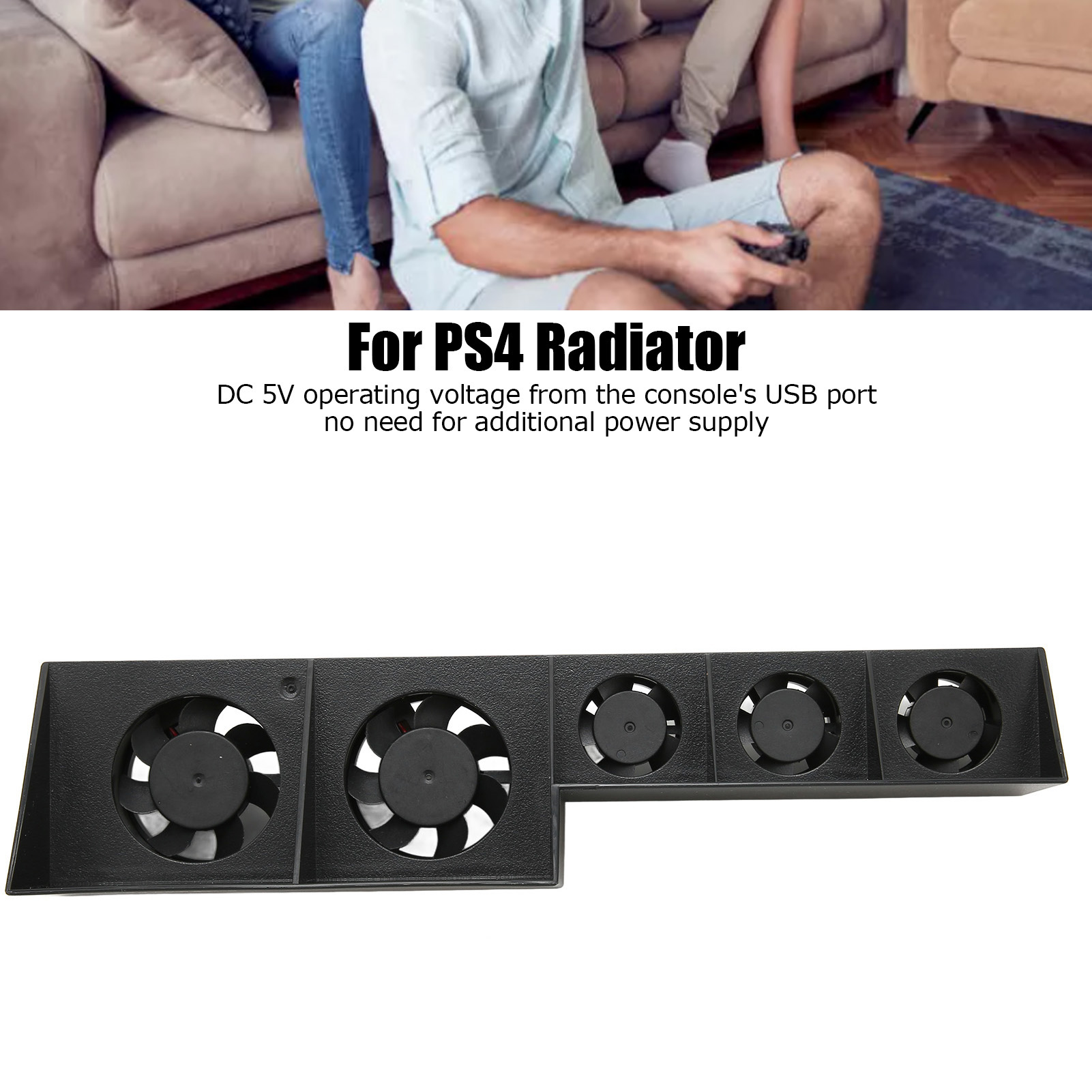 Bảng điều khiển trò chơi quạt làm mát tản nhiệt hoạt động yên tĩnh cho PlayStation 4 máy trò chơi