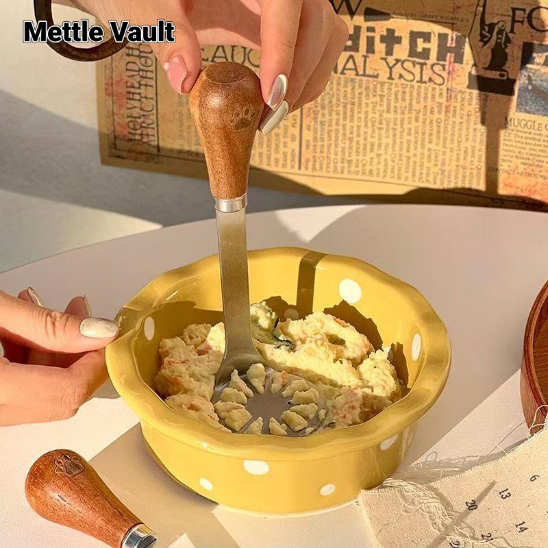 Mettle Vault Stainless Steel Bear Masher Food-Grade Potato Masher for Home Baking and Baby Food ราคา 47 บาท*ส่งฟรี