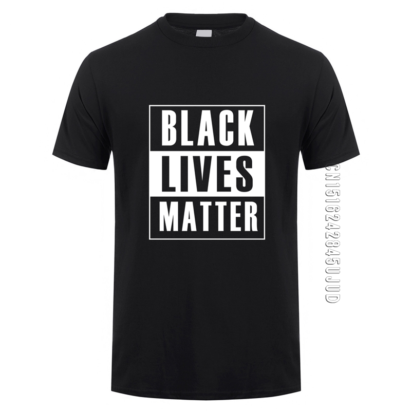 Fashion Black Lives Matter T Shirt Men Cotton O Neck Blm T-Shirts Cool Man Tshirt