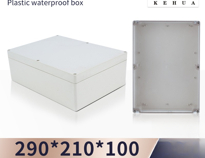 Hộp Nhựa Chống Nước F36 210x290x100 Nắp Trắng/Nắp Trong IP65 – An Ninh, Nguồn Điện - Nắp Màu Trắng