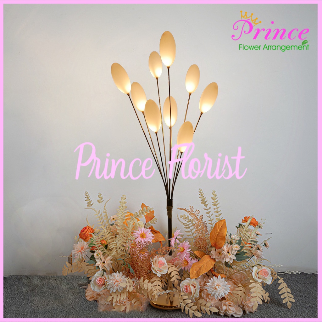 Lampu Standing Telur artifisial Egg Tulip 9 Head Stand Lamp Led Dekorasi Hiasan Event pernikahan Pelam…