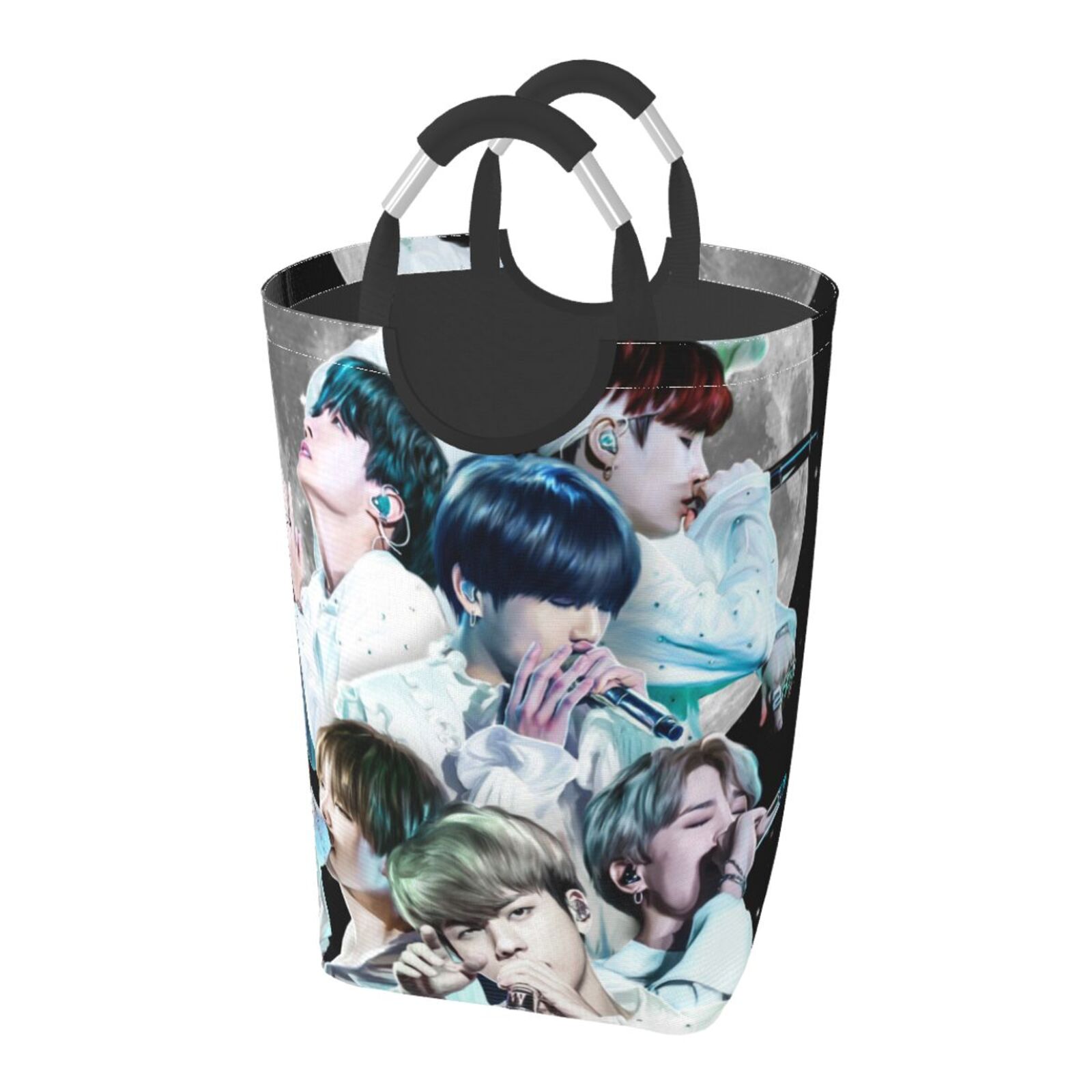 BTS giỏ đựng đồ giặt túi giặt quần áo bẩn túi đóng gói lưu trữ giỏ