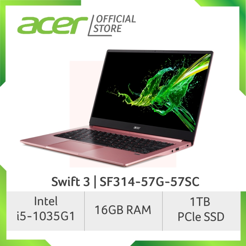 Acer Swift 3 SF314-57G-57SC(Pink) NEW Thin and light laptop with LATEST 10th gen Intel i5-1035G1