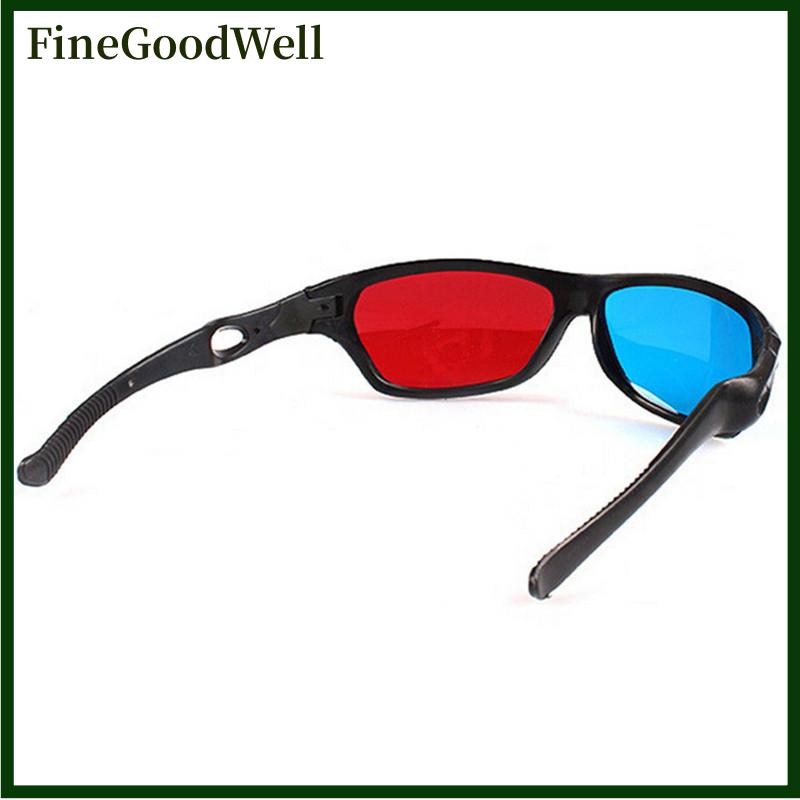 FineGoodWell 3D Glasses Red Blue Black Frame For Dimensional Anaglyph TV Movie DVD Game Presyo 60 Piso*Libreng Shipping