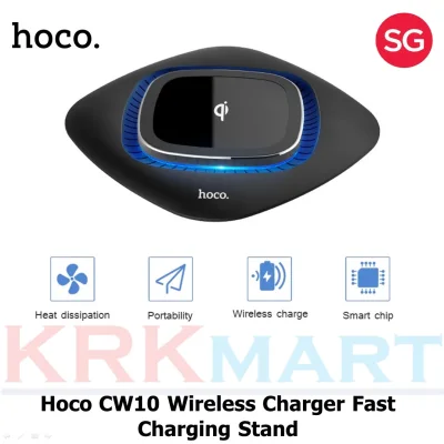 Hoco CW10 Wireless Charger Fast Charging for Samsung Galaxy S10/S9/Note9/Note 8 etc. / iPhone 11/11 Pro Max/XR/XS Max/XS/X/8