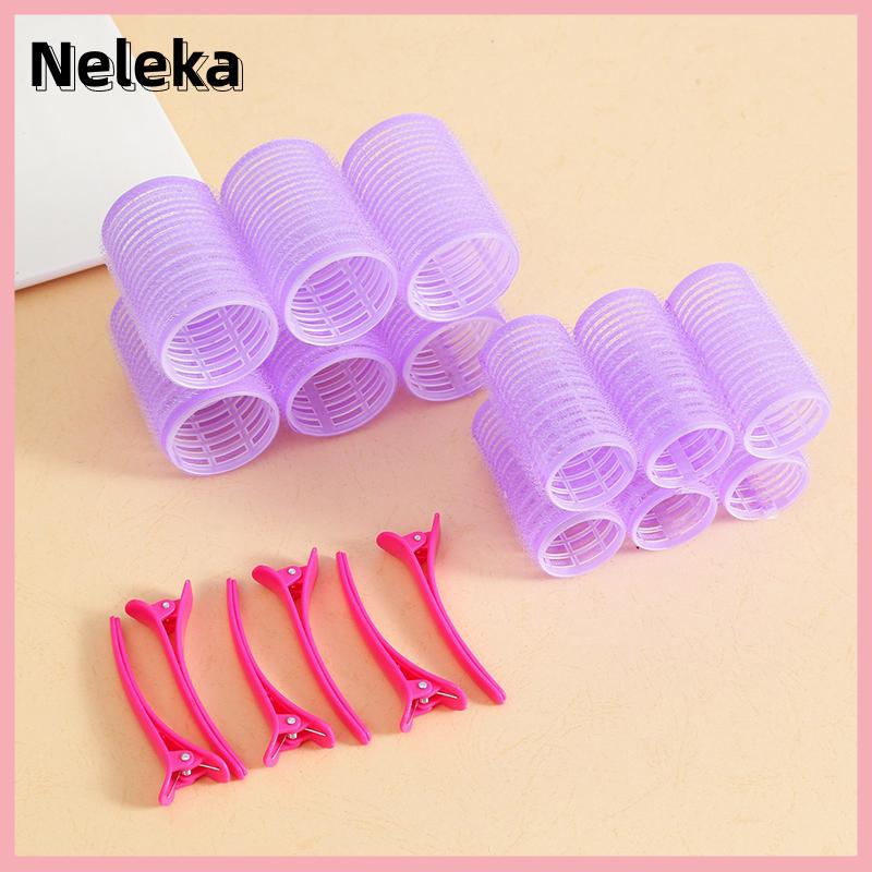 【Neleka】💖【HOT SALE】🎈🎈 24 cái bộ Tự Grip Tóc Con Lăn Không Có Nhiệt Tóc Clip Dụng Cụ Uốn Heatless Curls Tóc Bangs Khối Lượng Tự Dính Móc Tự Làm Công Cụ Tạo Kiểu - 2