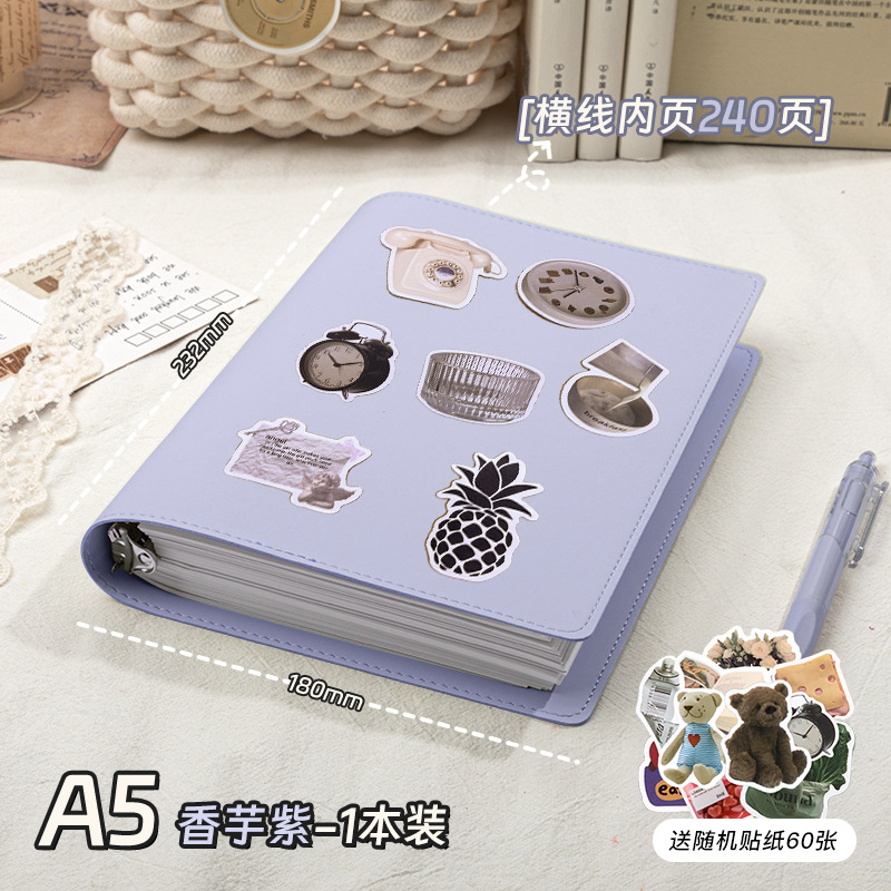 Notebook A5 Buku Tulis Premium Buku Catatan Custom Binder 8 Lobang Binder Custom Buku Agenda Exclusive