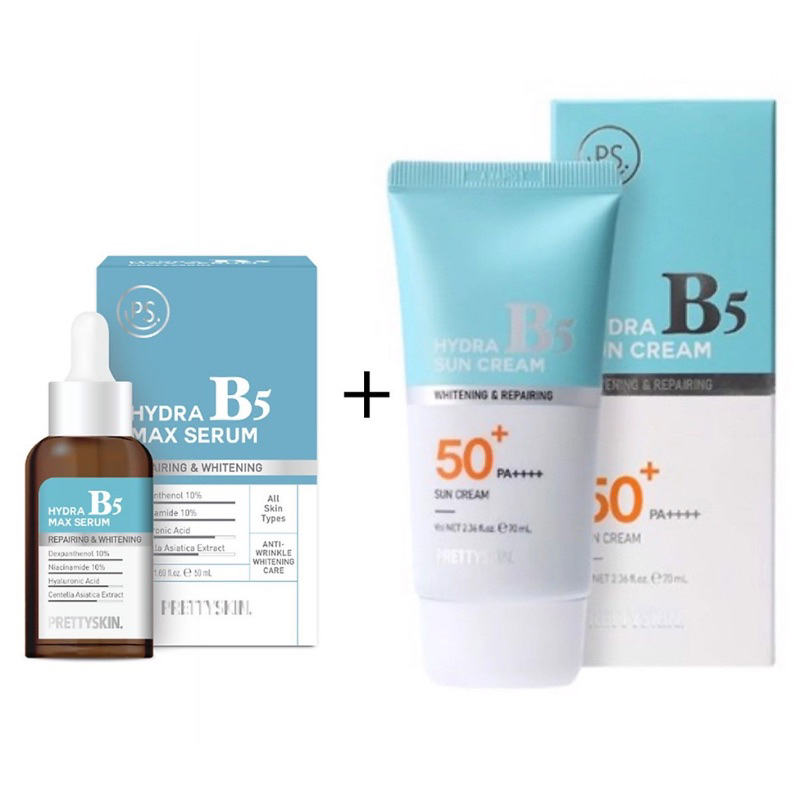 Combo 2 sản phẩm serum dưỡng da b5 & chống nắng b5