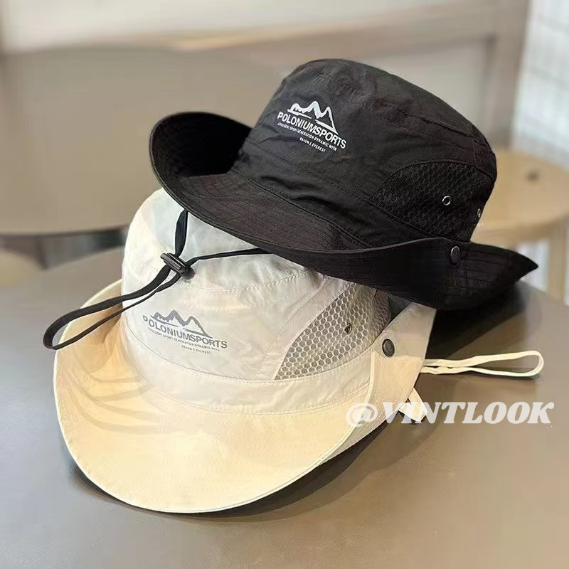VINTLOOK หมวกกันแดดแห้งเร็วภูเขาหมวกชาวประมงระบายอากาศบางสำหรับผู้ชายและผู้หญิงตั้งแคมป์กลางแจ้งหมวกปีนเขาป้องกันรังสียูวี