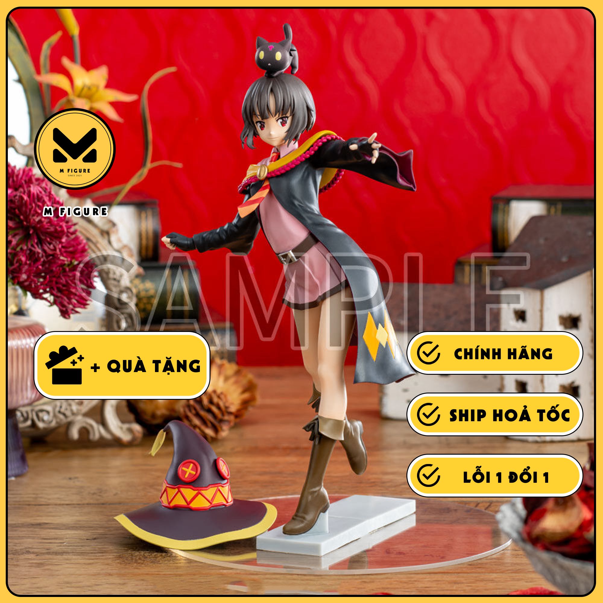 MÔ HÌNH Megumin - Kono Subarashii Sekai ni Bakuen o! - Chomusuke - Luminasta - With Chomusuke (SEGA) FIGURE CHÍNH HÃNG