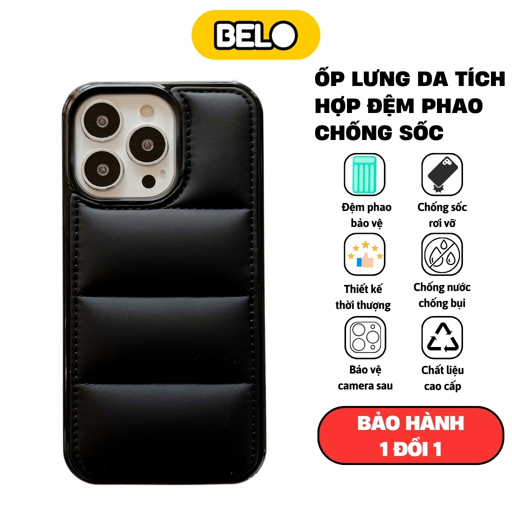 Ốp lưng phao iphone chống sốc chất liệu da êm tay thời trang cho 8plus/x/xsm/11/12/13/14/15/pro/max/plus/pro - Belo