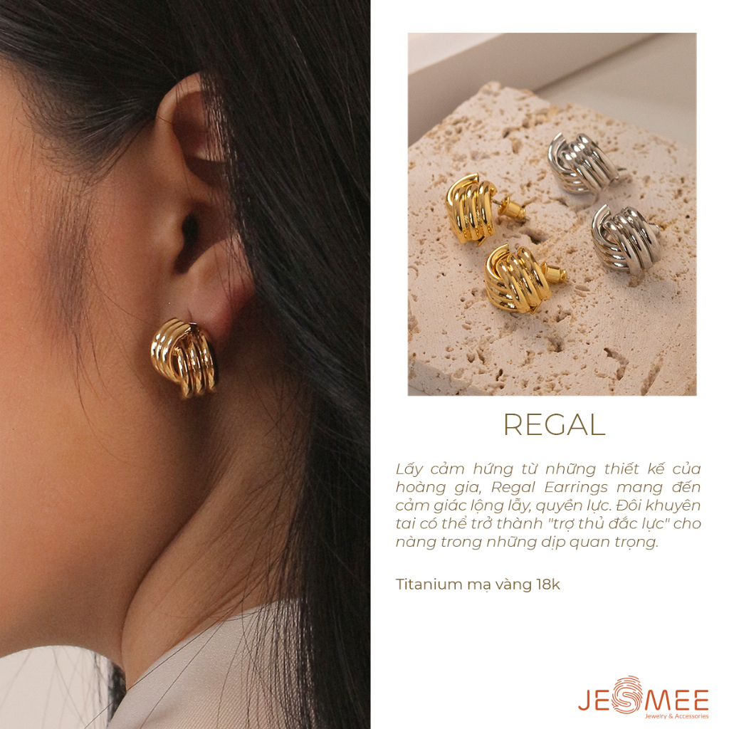 - khuyên tai nữ regal hoàng gia mee- e6557