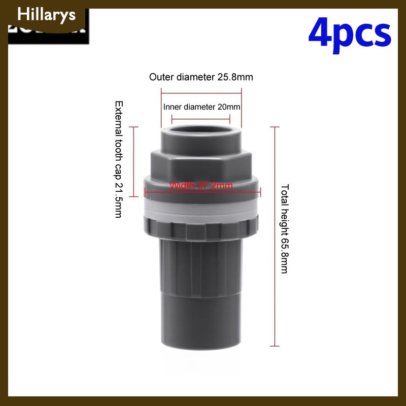 [Hillarys] 2 chiếc đầu nối PVC ống thoát nước bể cá dày 20 25 32 mm ống thoát nước trong vườn đầu nối đầu vào bể cá cho bể cá - 8