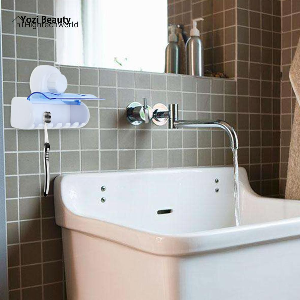 6 hanger boxes, toothbrush covers, dustproof, size 14x10.5x4.5cm, with inhalers, wall mounted bathroom ราคา 43 บาท*ส่งฟรี