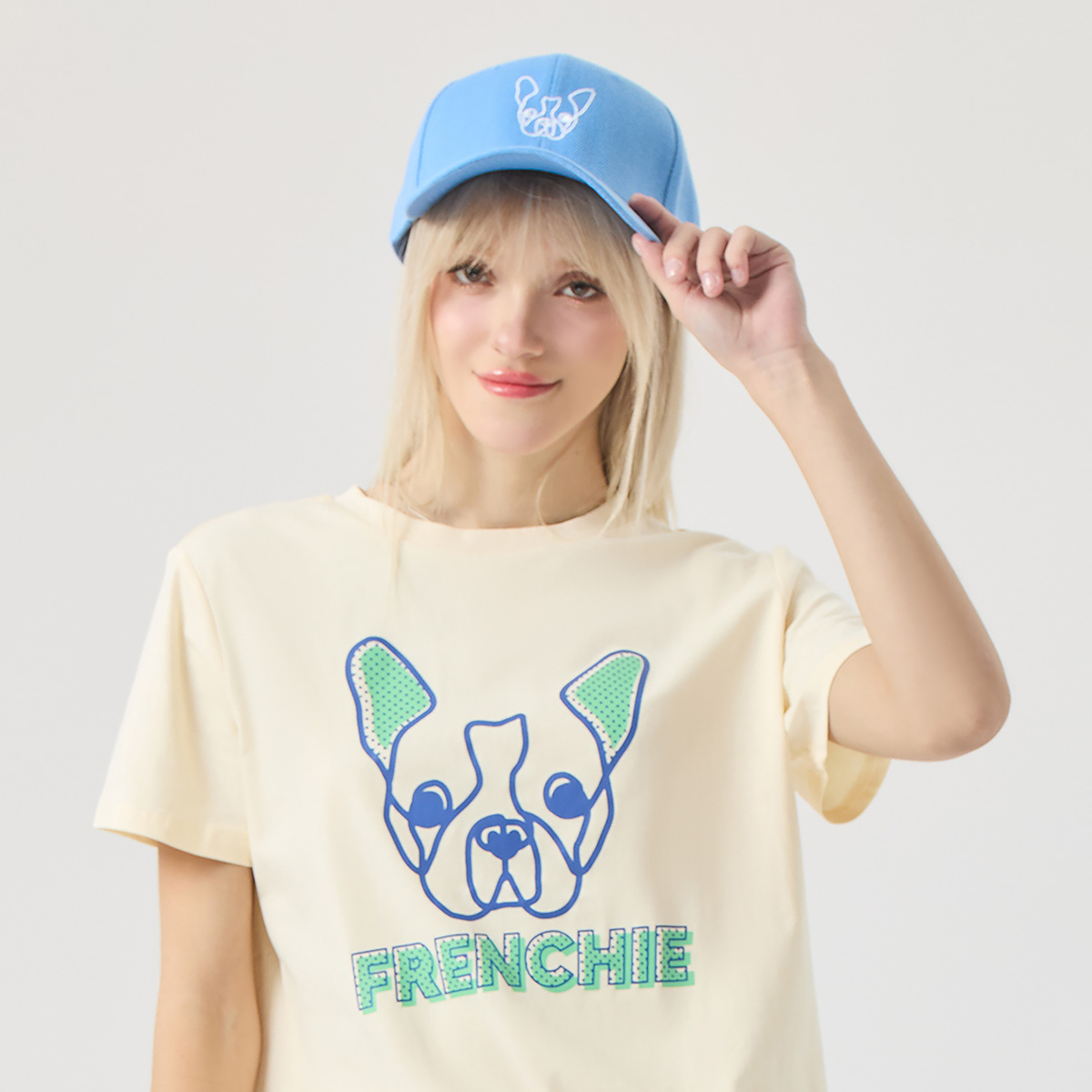 ESP หมวกแก๊ป เฟรนช์ชี่ ผู้หญิง สีฟ้า | Frenchie Cap | 06306 ราคา 295 บาท*ส่งฟรี