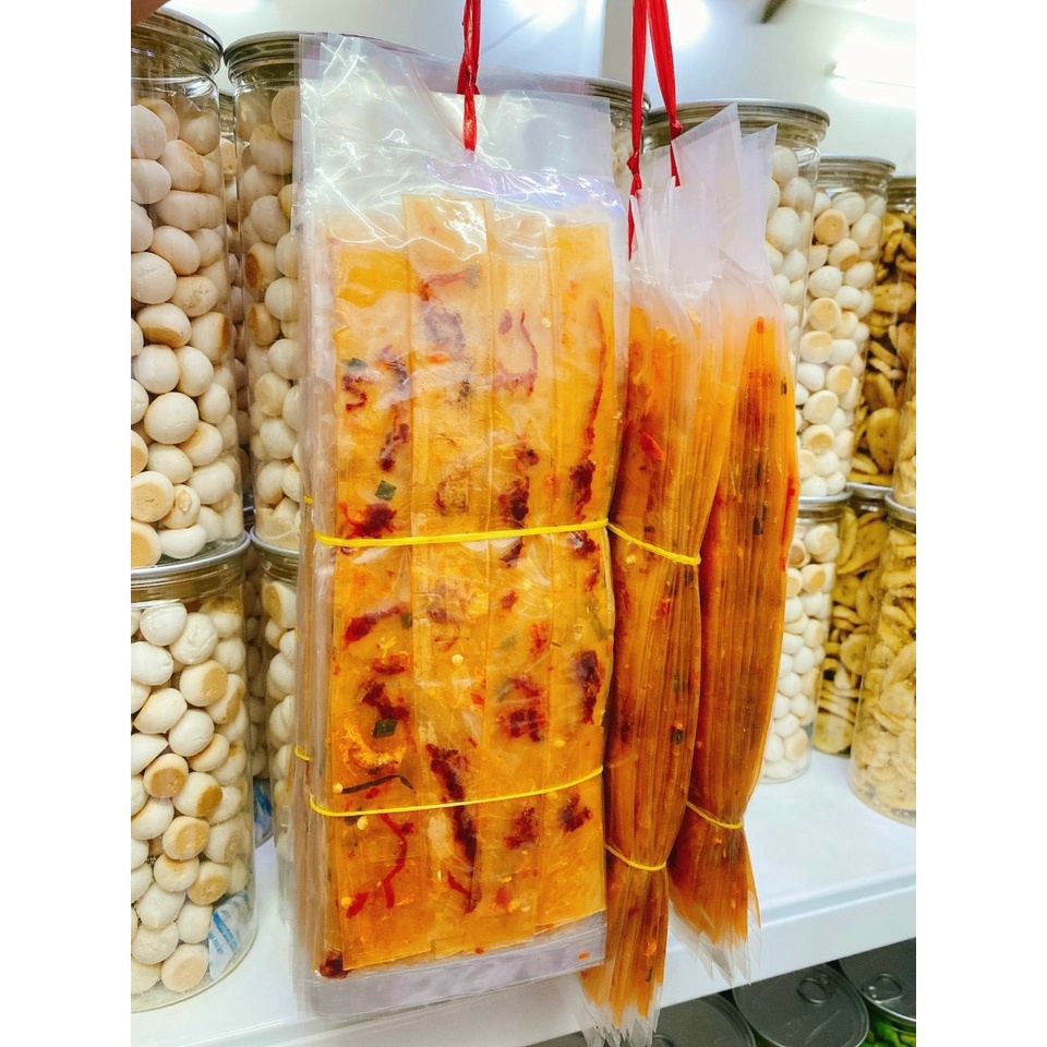 Bánh tráng dẻo cuốn khô bò sợi, bánh tráng dẻo cuốn hành phi 10 gói