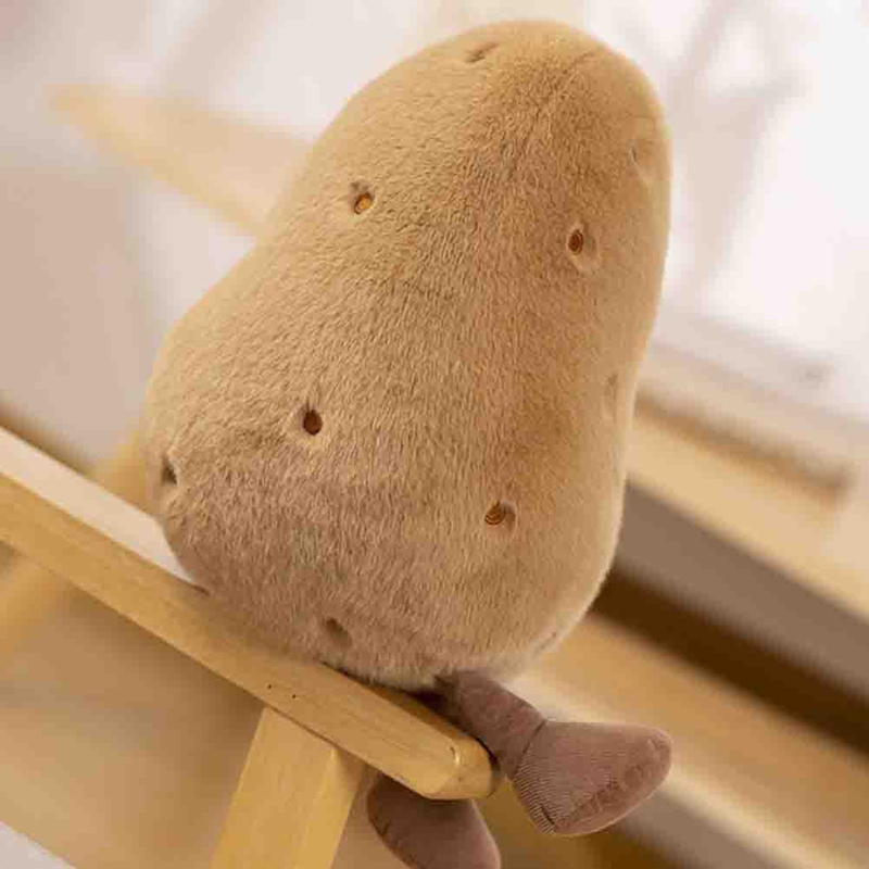 Large Potato Stuffed Animal - Kawaii Potato Plush - Plushy and Squishy Food Pillow Toy - Cute Plushi