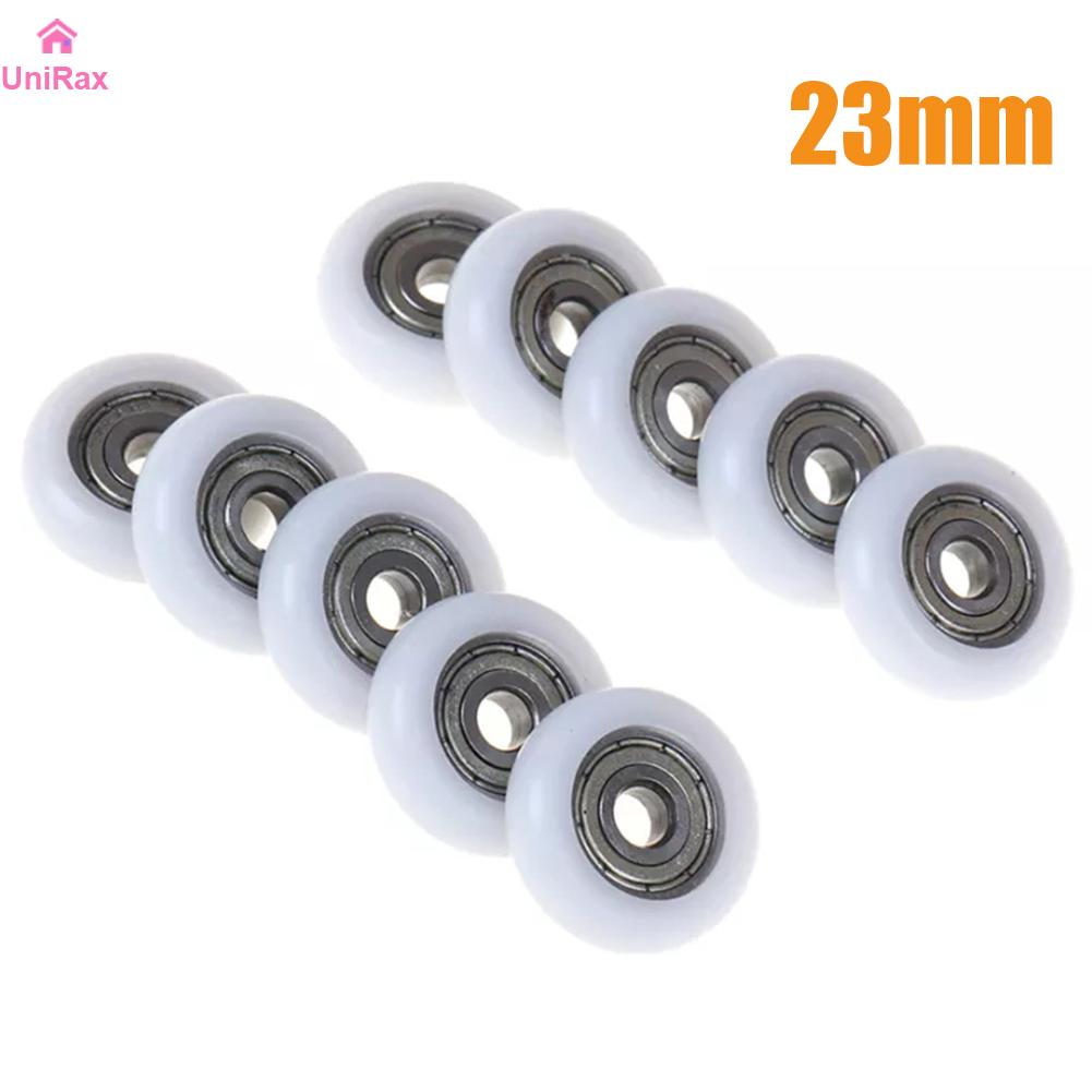 【Unirax】 cho cửa ròng rọc thùng 10pcs 19/23/25mm Nylon + thép carbon thay thế 【hàng có sẵn】
