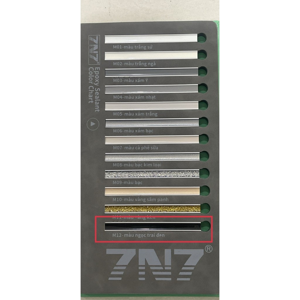 Keo chà ron 7N7 chống thấm - Keo chít mạch 2 thành phần gốc Epoxy 7N7 không phai màu - Keo trang trí