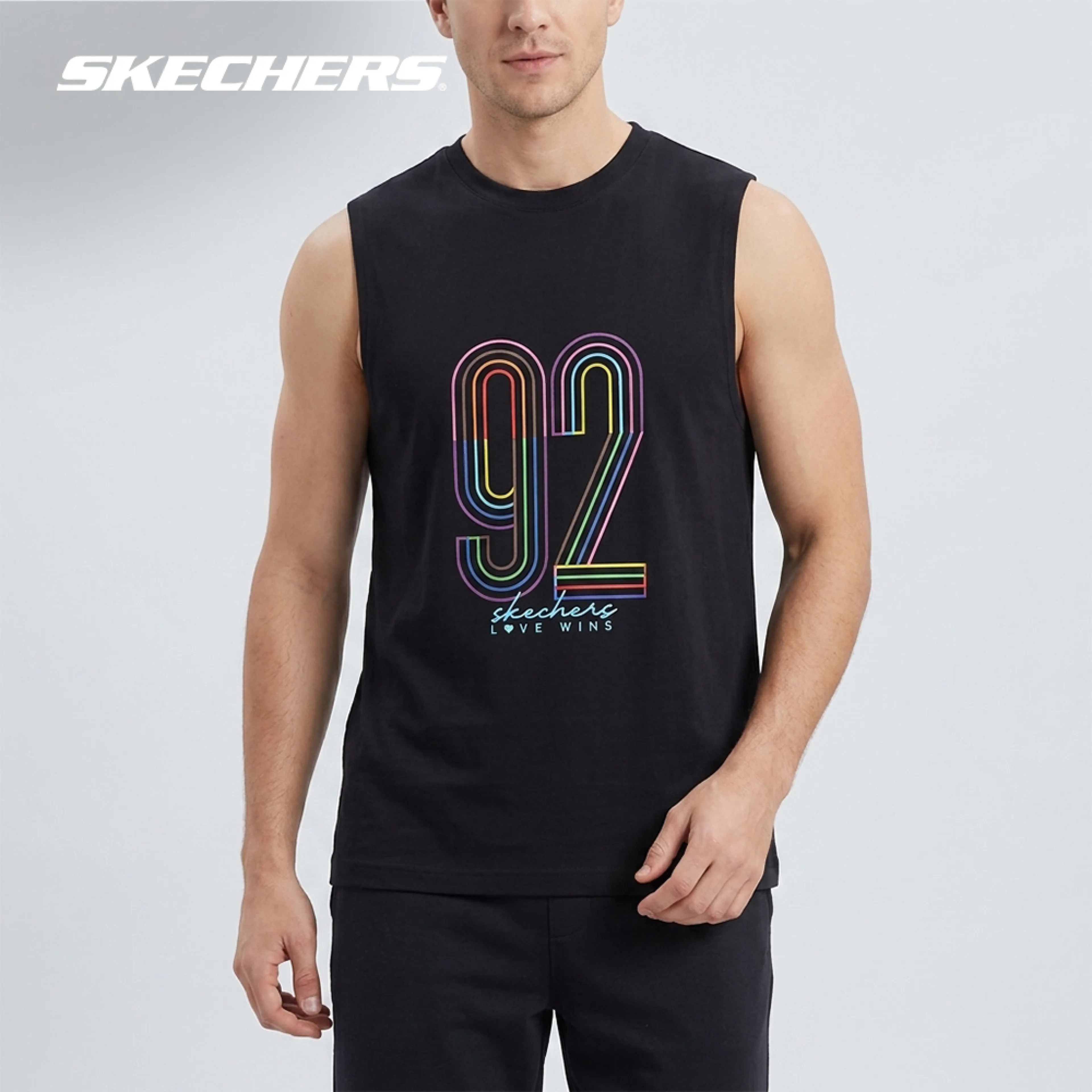 Skechers สเก็ตเชอร์ส เสื้อยืดแขนกุดยูนิเซ็กส์ Unisex Pride Sleeveless Tee - SL226U520-0018 (latest)