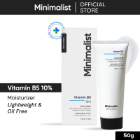 Minimalist 10% Vitamin B5 Oil-Free Lightweight Face Moisturizer with Zinc For Oily & Acne Prone Skin | For Women & Men | 50 gm