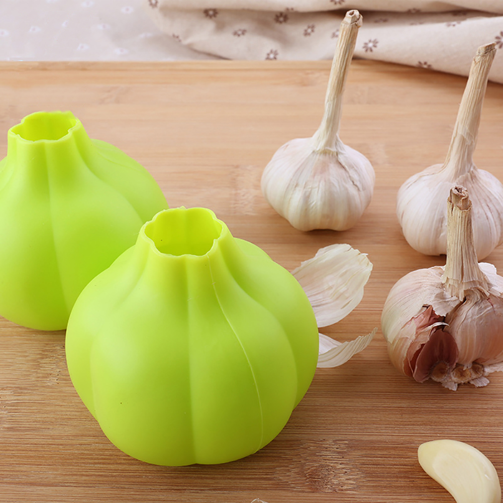 1PC Peeler 26g nhà bếp thanh đồ dùng dụng cụ Bóc Vỏ Tỏi Silicone Peeler Silicone tỏi hình dạng dụng cụ nhà bếp Dụng cụ bóc vỏ tỏi màu xanh lá cây Peel công cụ