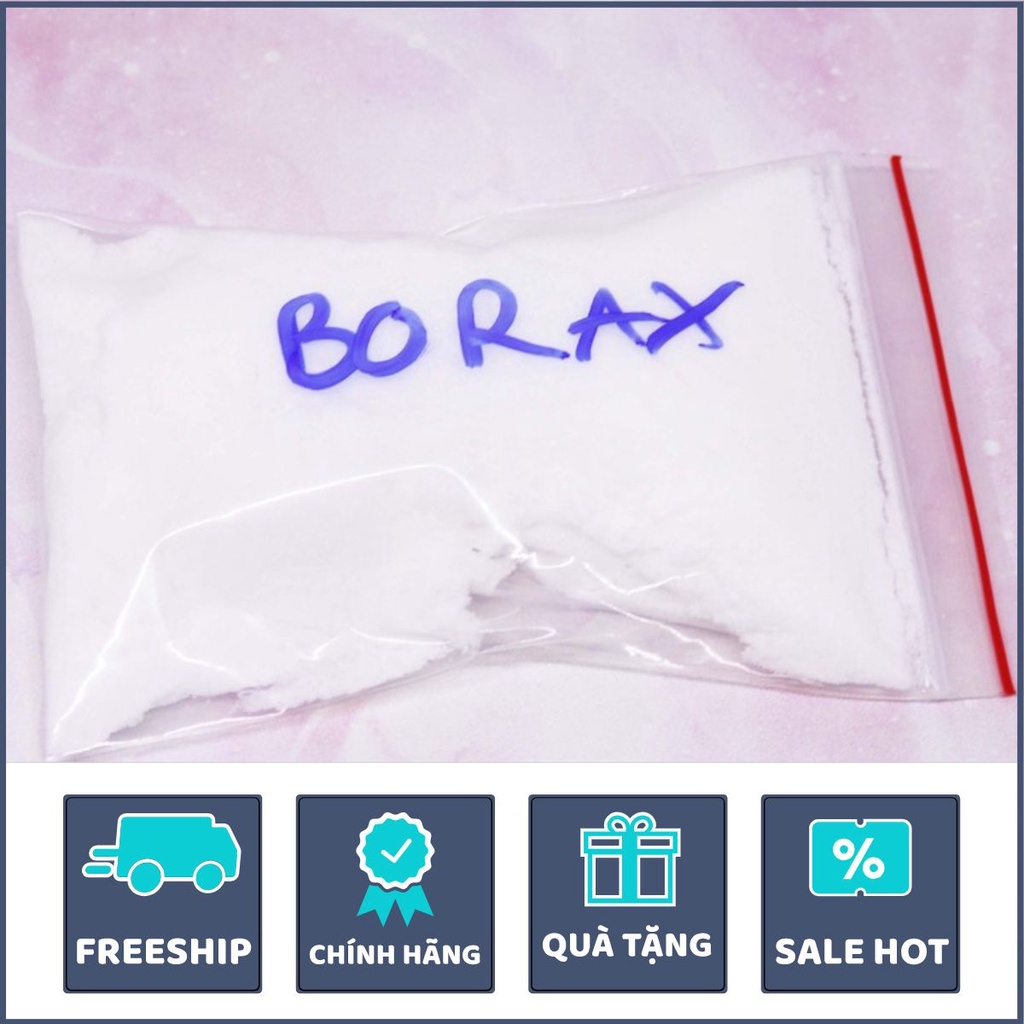 Bột borax hàn the-Bột borax Mỹ USA 100 gram - Nguyên liệu làm slime