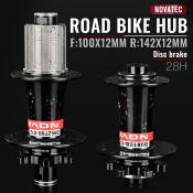 Novatec Road Bike Disc Hub Set for HG 8-11S, 28h