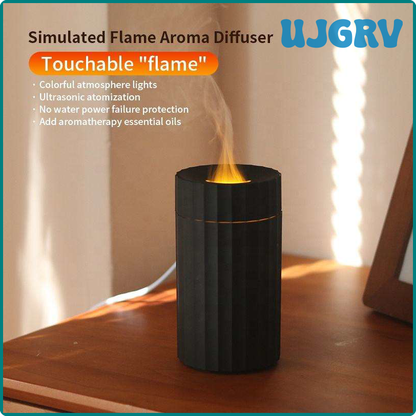 Ujgrv luftbe feuchter MIT flammen effekt ätherisches Öl Diffusor leise hương thơm Diffusor nhà düfte tự động erfrischen 100ml 7 farben FEUER ikhvr