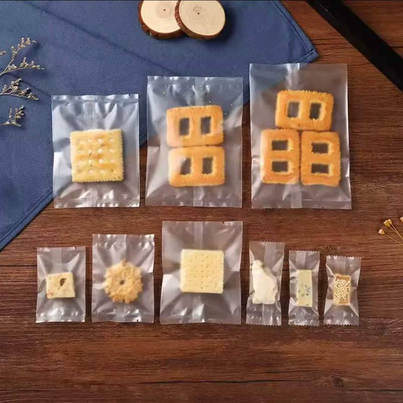[Set 100 túi có nhiều size] Túi trong mờ đựng bánh dứa bánh kẹo bánh trung thu 75g bánh rong biển kẹp hạt