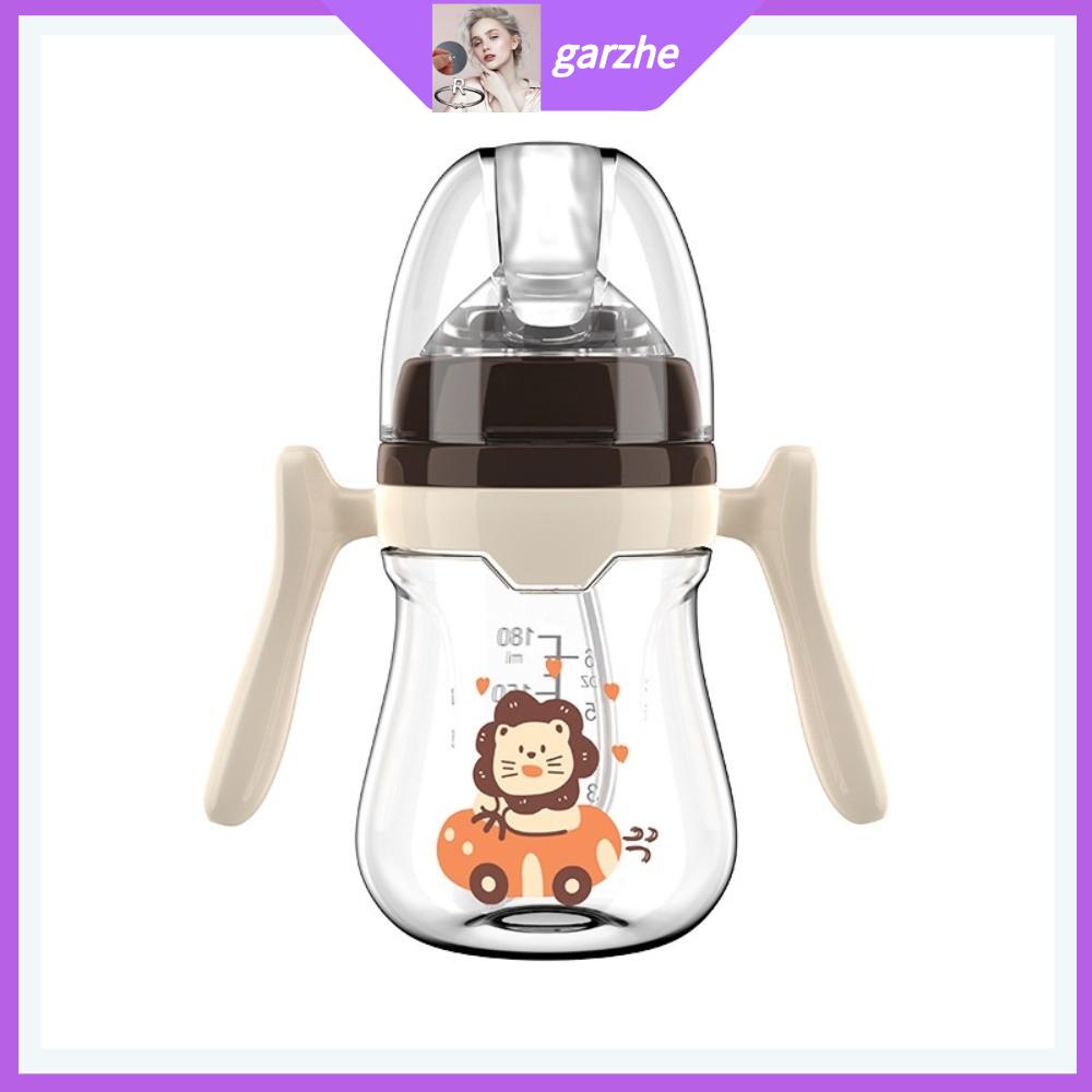 GARZHE24272 180ML/240ML Bình sữa cho bé có tay cầm Di động Bình Nước Silicon Có Ống Hút  Chống rơi Cốc nước Dụng cụ cho bé ăn