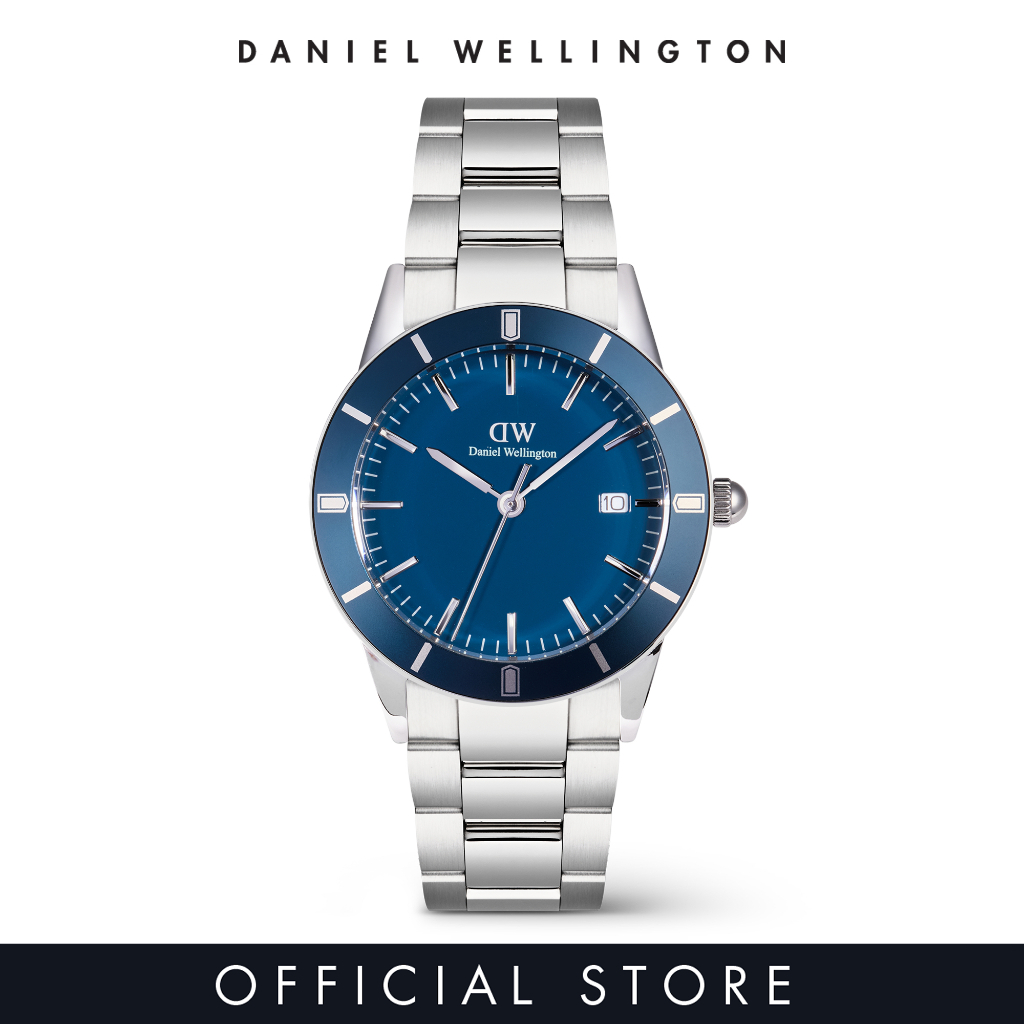 Daniel Wellington Iconic Paradigma Link 40mm Blue Enamel - Men's Watch Stainless Steel Watch - ยี่ห้อ Daniel Wellington ราคา 10,250 บาท*ส่งฟรี