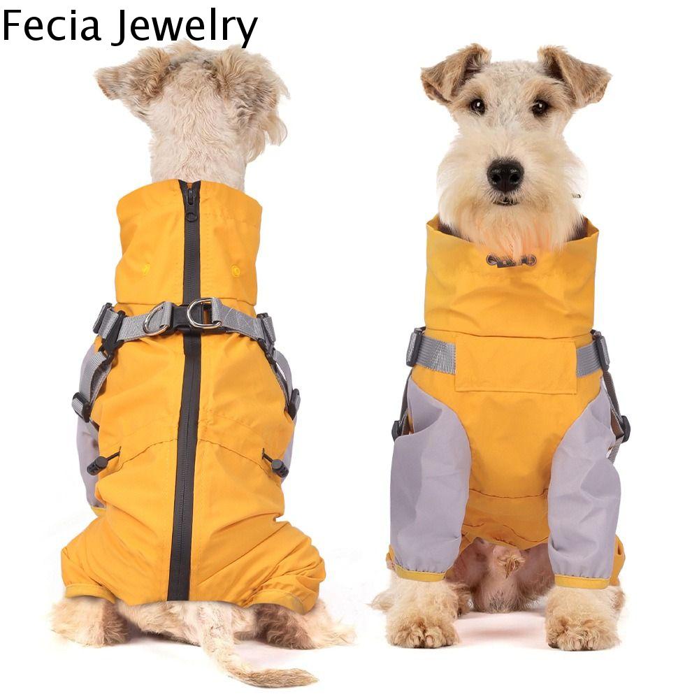 FECIA với Mũ Áo mưa cho chó Chống nước Trang phục cho thú bốn chân Áo mưa cho thú cưng Dễ thương S-XXL. Áo mưa cho chó ngoài trời Trang phục cho chó Giá 260,288 Đồng*Miễn phí vận chuyển