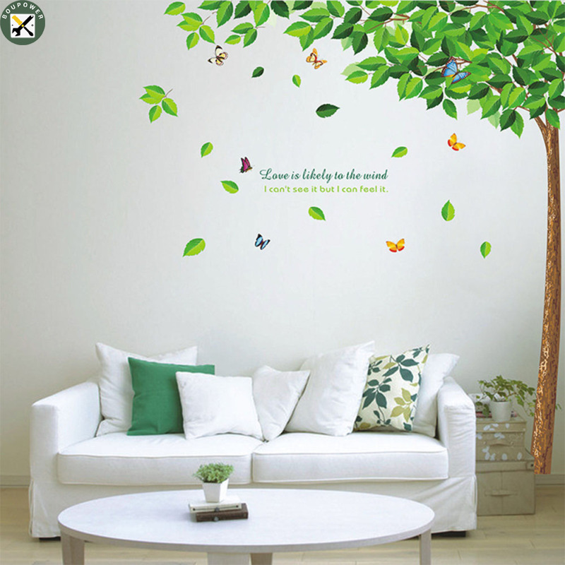 Boupower Removable Wall Sticker Tree Art DIY Wall Sticker Decal Mural for Room Home Wall Decoration