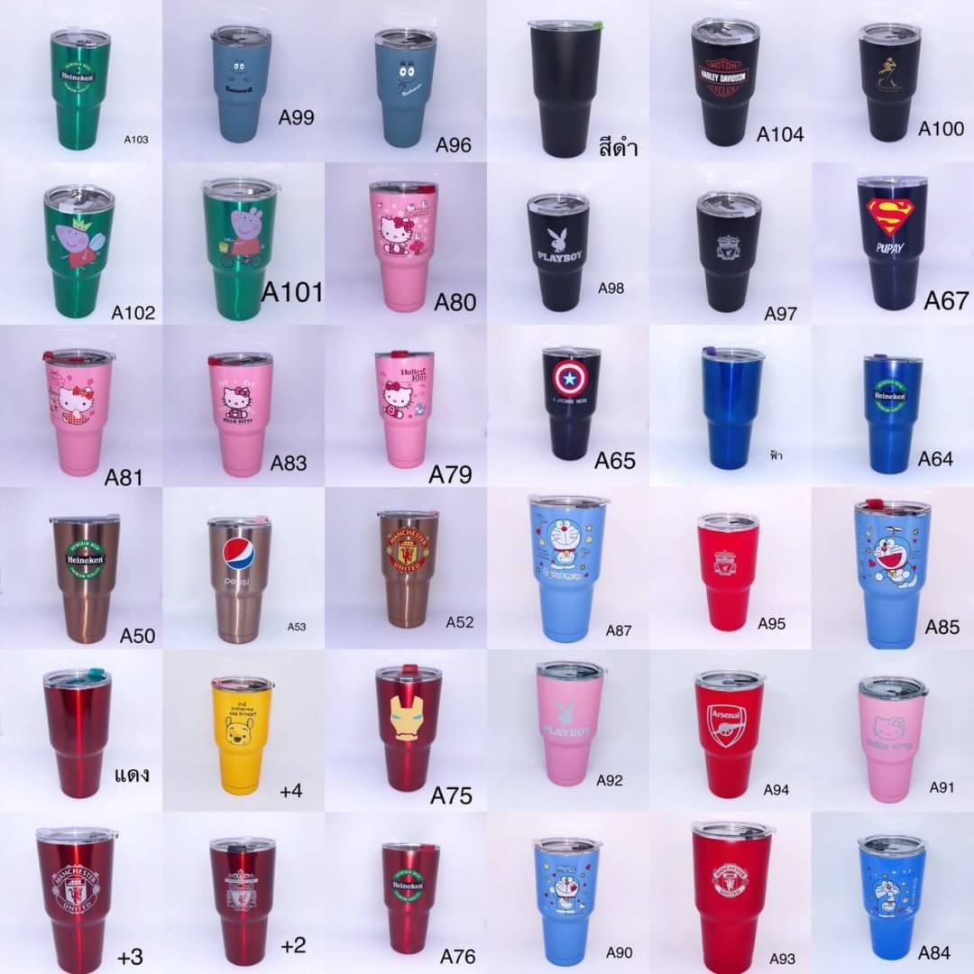 VIVOLILV แก้วสแตนเลส ขนาด 30 ออนซ์ รูปแบบฟุตบอลน่ารักแก้วใหญ่กลางแจ้งเก็บความเย็นถ้วยน้ำความสะดวกสบายรถแก้วเก็บความเย็น - ยี่ห้อ VIVOLILV ราคา 109 บาท*ส่งฟรี