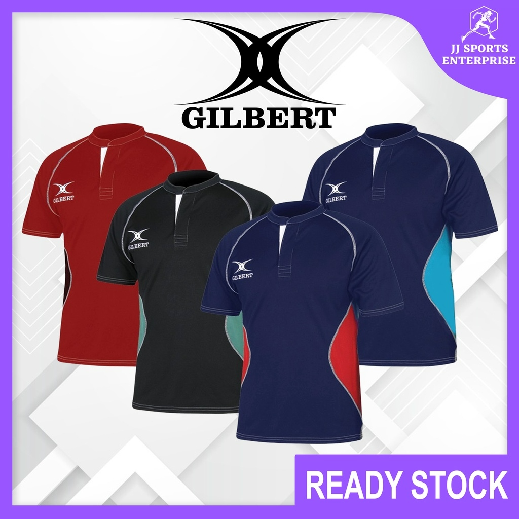 Gilbert XACT Premier Rugby Jersey-black-m
