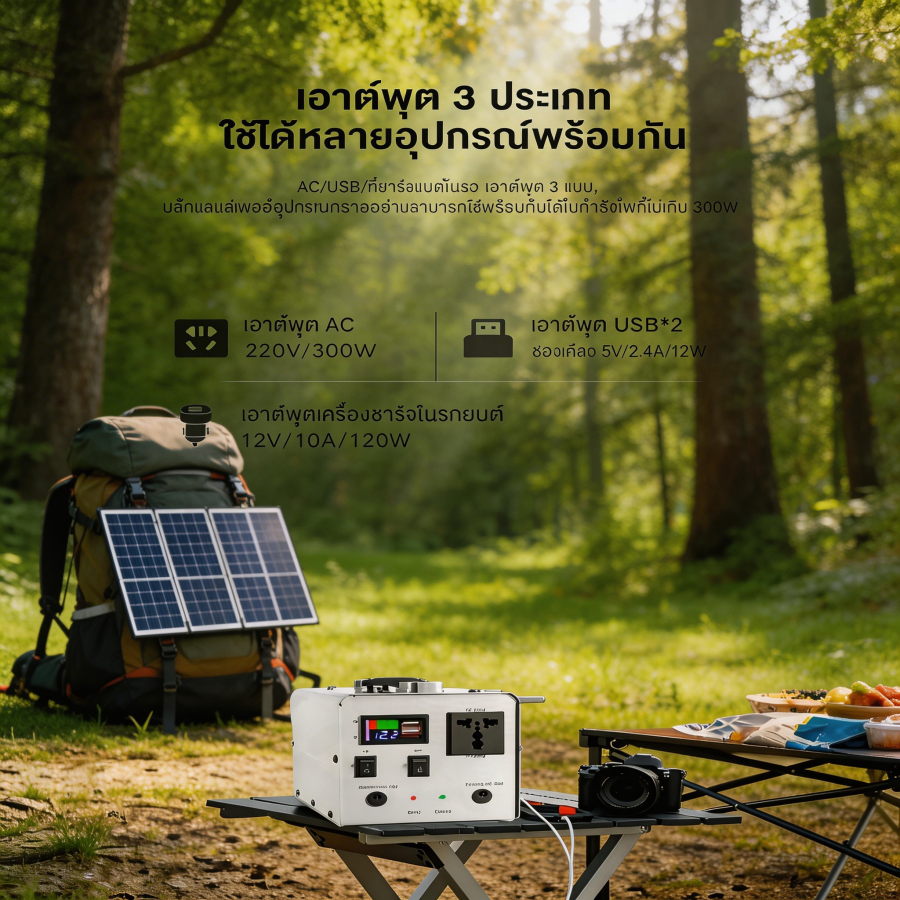 Power Supply, Energy Storage, Outdoor, Energy Bank, Multi-Function, Energy, Portable Power Supply, Camping, Outdoor Power Supply Portable Power Generator ราคา 1,999 บาท*ส่งฟรี