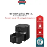 NỒI CHIÊN KHÔNG DẦU 10L SUNHOUSE SHD4039. Dung tích cực đại 10L, nướng gà vịt nguyên con, Điều khiển núm xoay