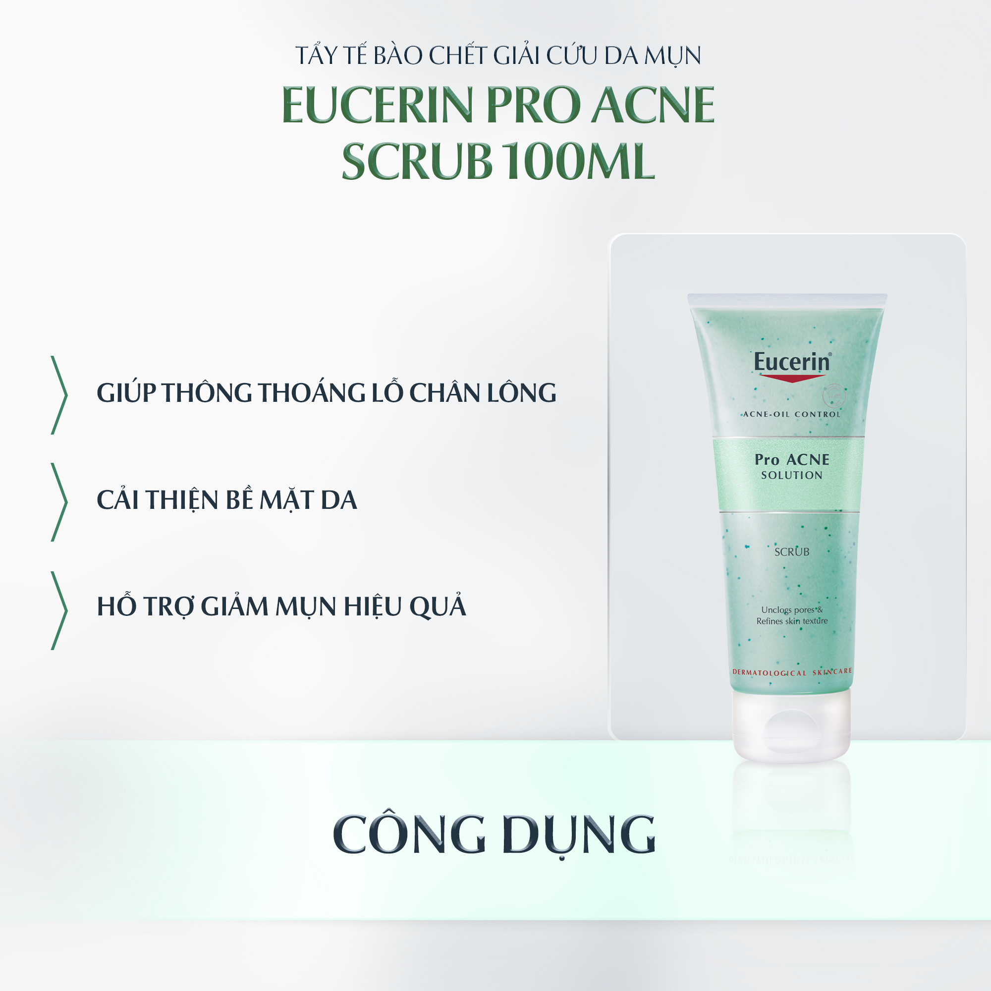 Tẩy Tế Bào Chết Eucerin Ngăn Ngừa Mụn Pro Acne Scrub 100ml -2
