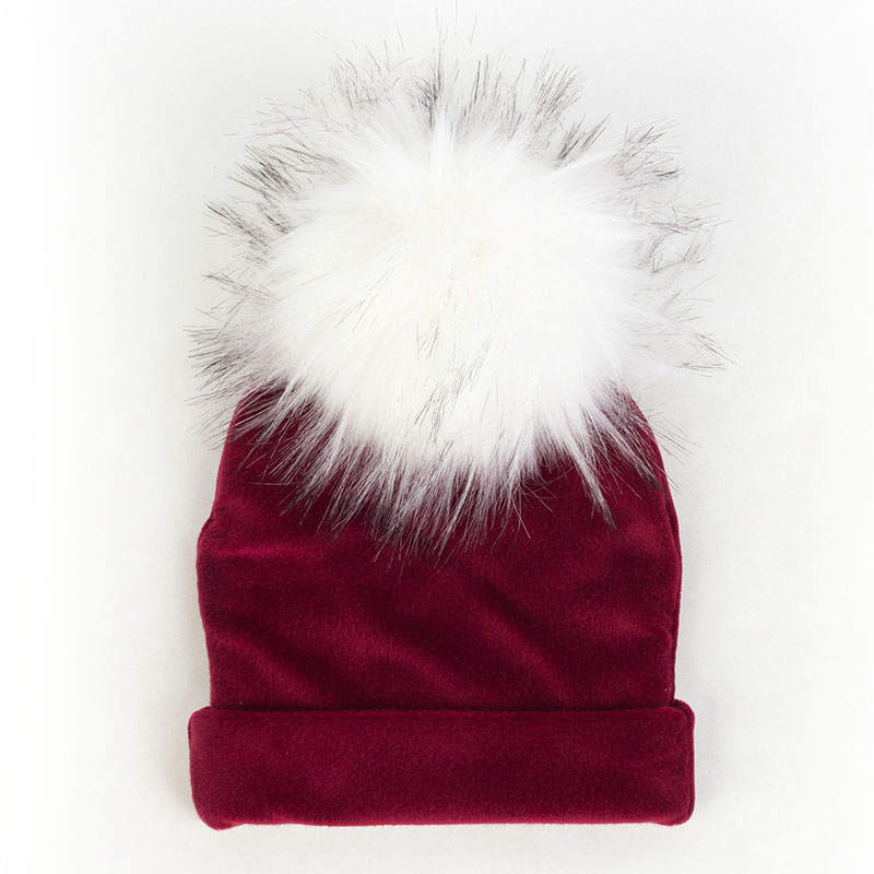 Nbhgy geebro mùa đông warme chế độ niedlichen bé mädchen jungen Samt Beanie hüte Ins solide Weichen diken flanell Babys Kinder giả pelz Pom Pom Túp lều mkjiu