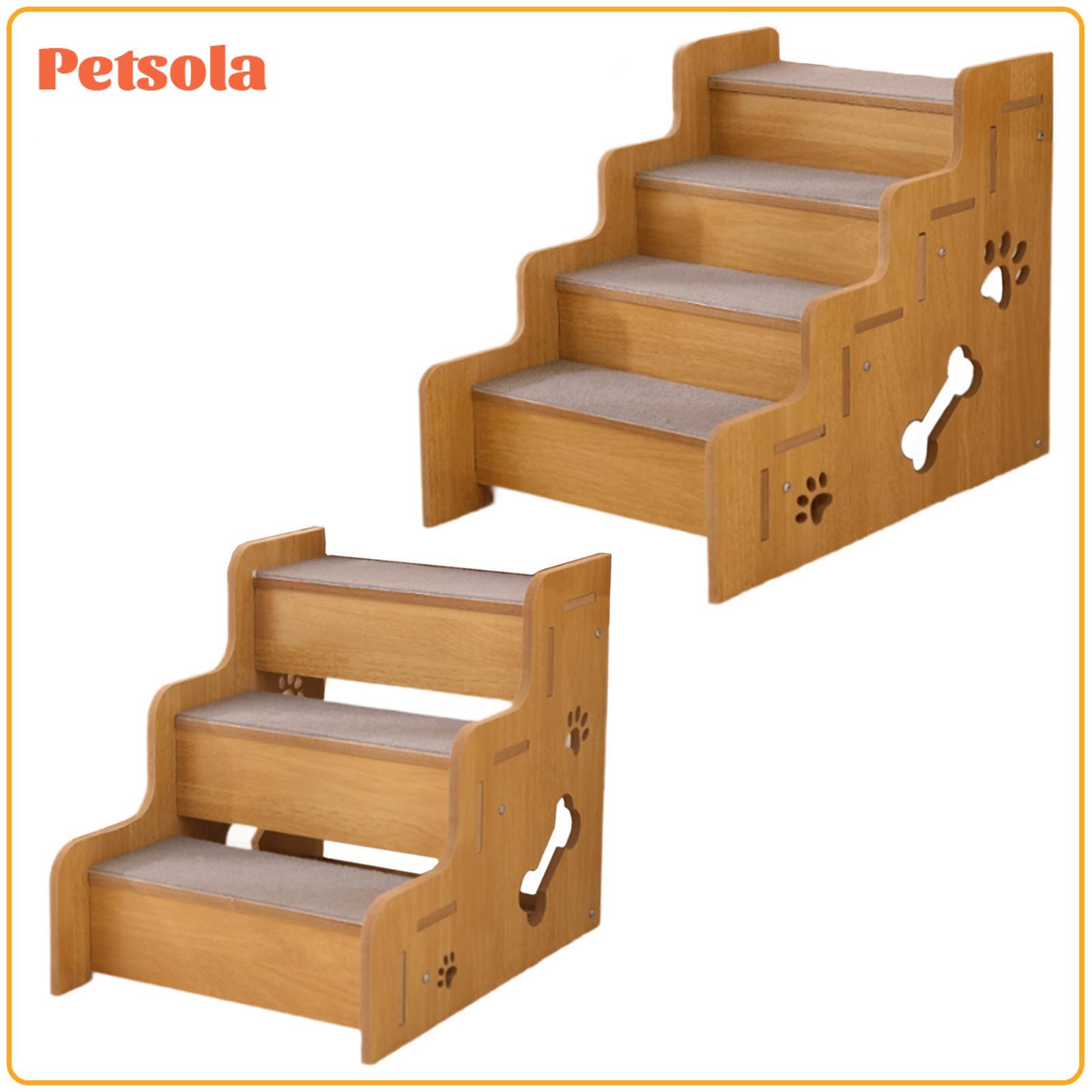 Dog Stair for High Bed Portable for Cat Dog Lightweight Non Slip Wooden Pet Stair Dog Cat Ladder Dog Steps for Bed Cars Couch ราคา 3,231 บาท*ส่งฟรี