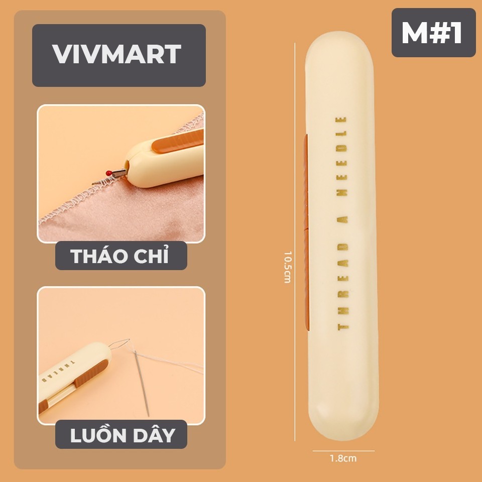 Dụng Cụ Xỏ Kim Luồn Dây Tháo Chỉ Nhanh Đa Năng Chuyên Dụng Trong May Mặc